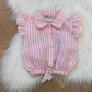 Blouse met strik roze