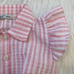 Blouse met strik roze