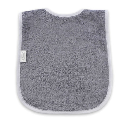 Slab met naam | Gepersonaliseerde baby slab katoen | Strom Grey