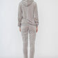 Homepak velvet licht grijs