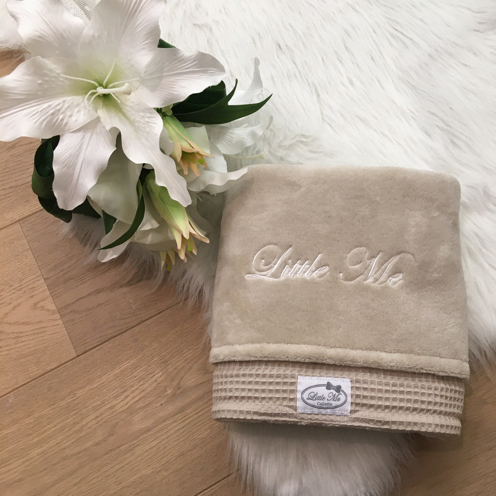 Winterdeken Warm Wafel beige