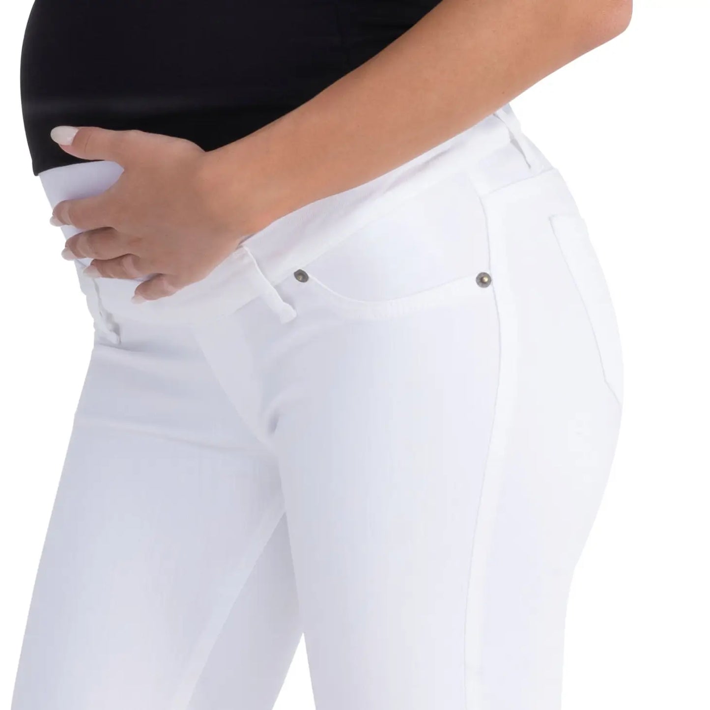 Witte zwangerschaps Jeans