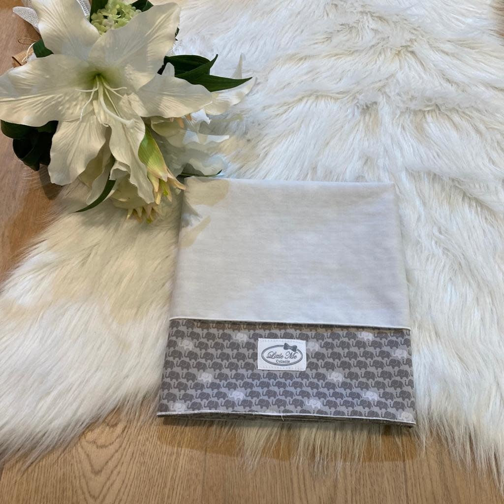 Laken Olifantjes grijs (75x100cm)