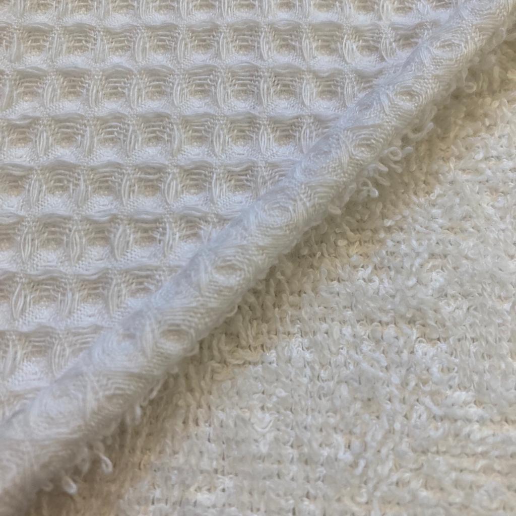 Babycape Wafel wit/wit