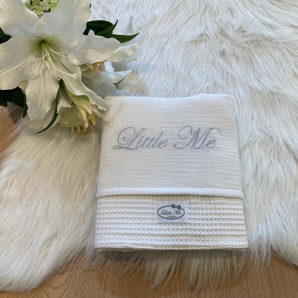 Zomerdeken warm wafel wit