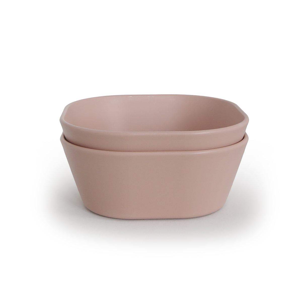 Square Dinnerware Bowl, Set of 2 blush