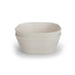 Square Dinnerware Bowl, Set of 2 ivory