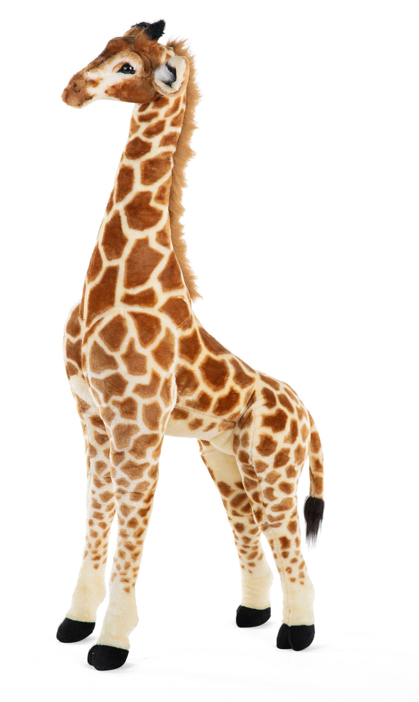 Staande giraf knuffel 65x35x180 Cm - Bruin geel