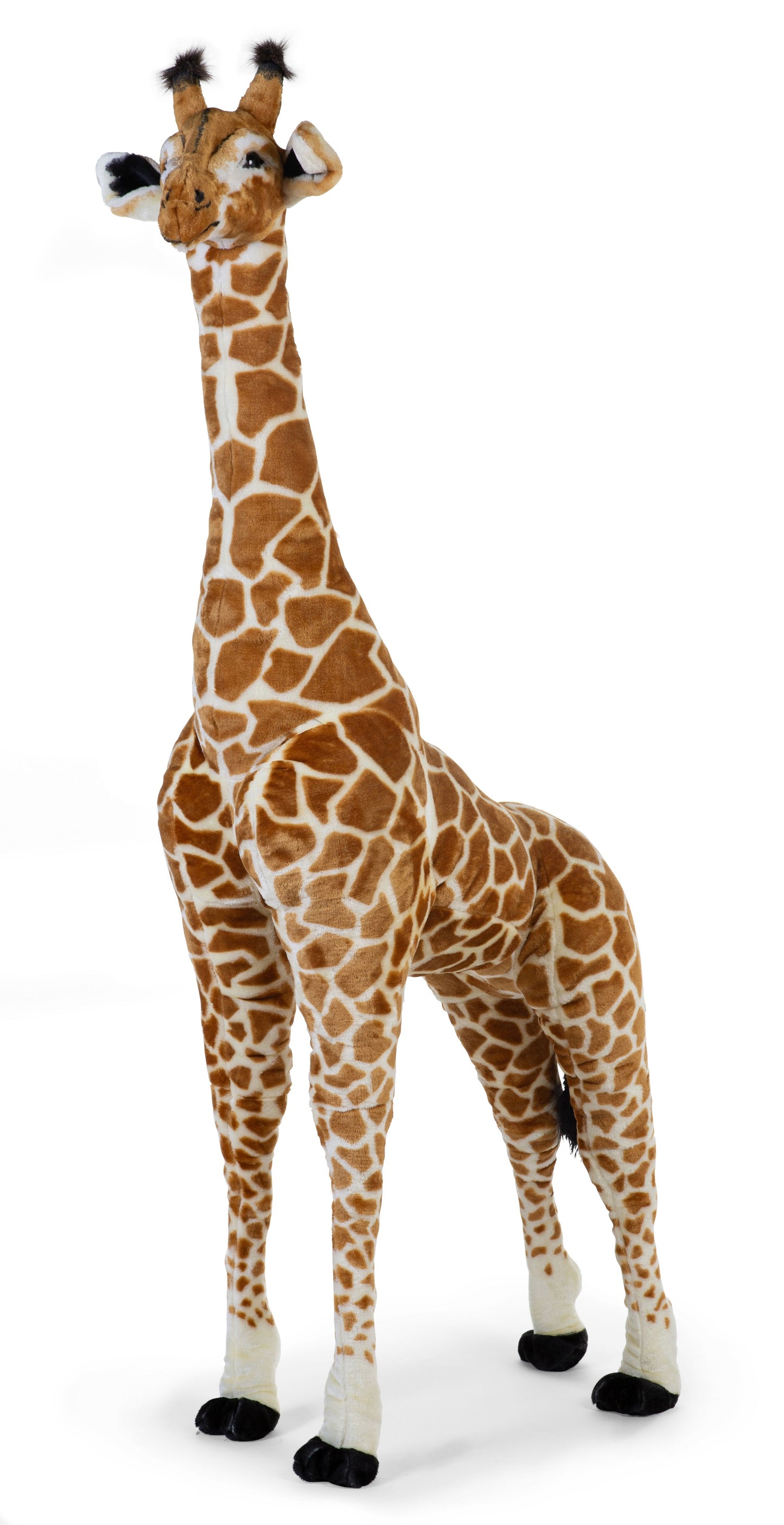 Staande giraf knuffel 50X40X135 Cm - Bruin geel