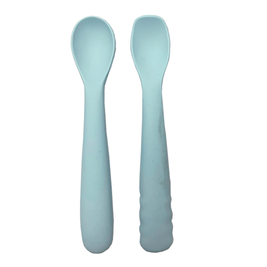 B-Spoon shape set 2pcs. blue - Silicone