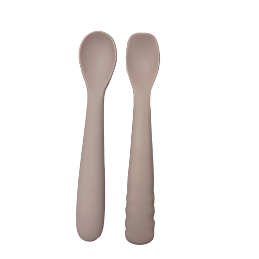 B-Spoon shape set 2pcs. pink - Silicone