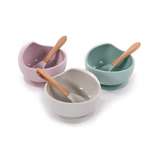B-Suction Bowl Silicone & Spoon