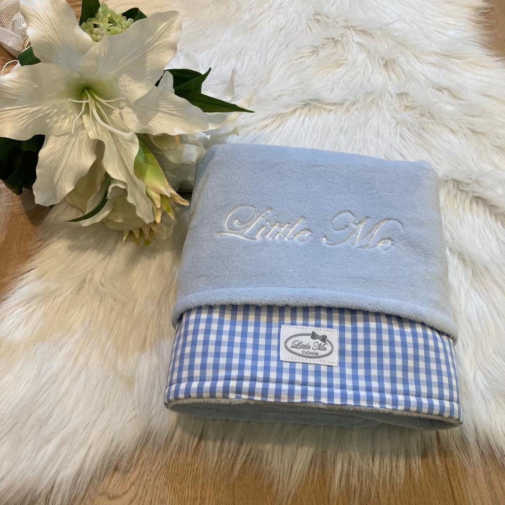 Winterdeken Vichy blauw