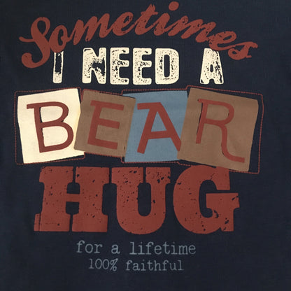 Sometimes i need bear marine blauw