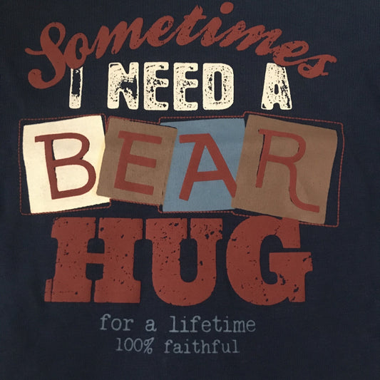 Sometimes i need bear marine blauw