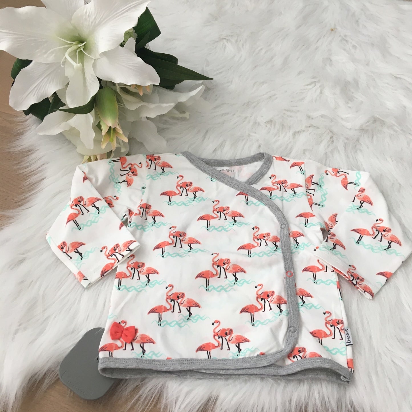 Shirt girls AOP Flamingo