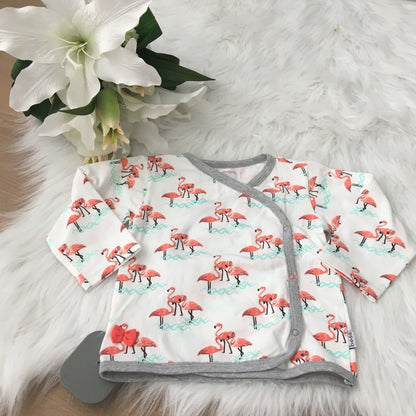 Shirt girls AOP Flamingo