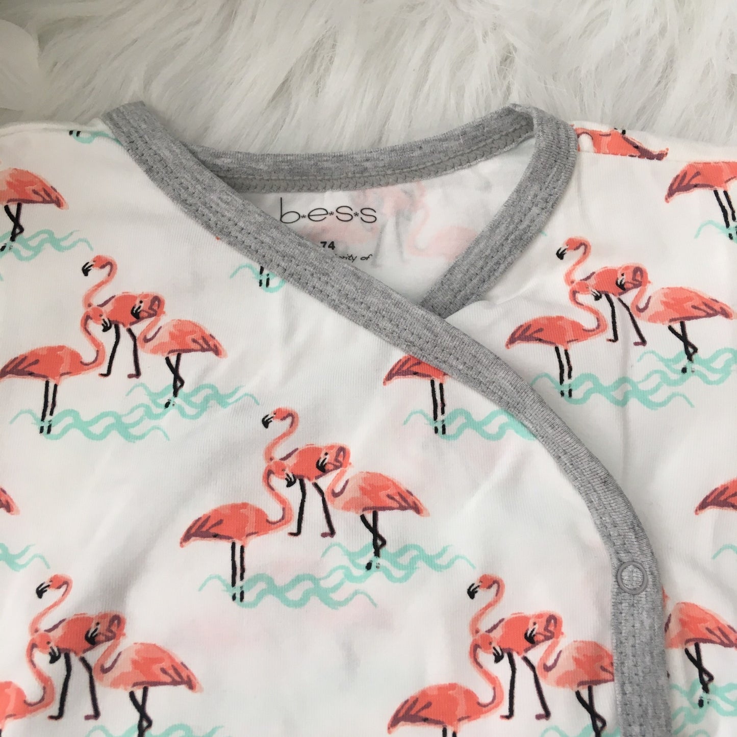 Shirt girls AOP Flamingo