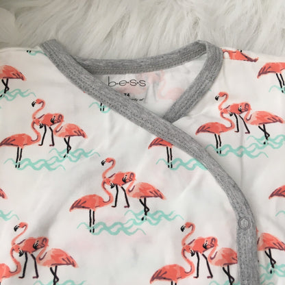 Shirt girls AOP Flamingo