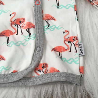 Shirt girls AOP Flamingo