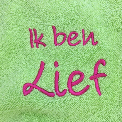 Babycape groen ik ben lief 💸