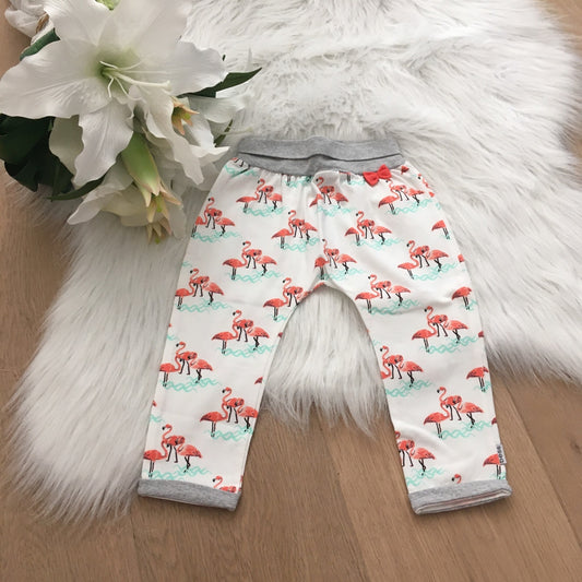 Jersey pants girl flamingo