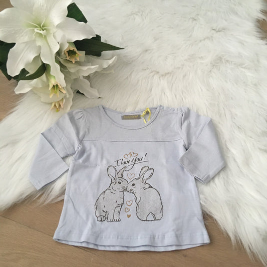 I love you bunny blauw
