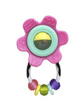 Infantino - Essentials - Shake & Teethe Gummy Flower Rattle Pink