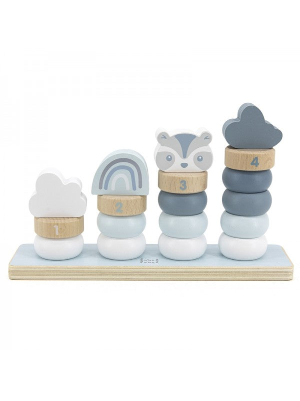 Kleine Stapelringen Blauw