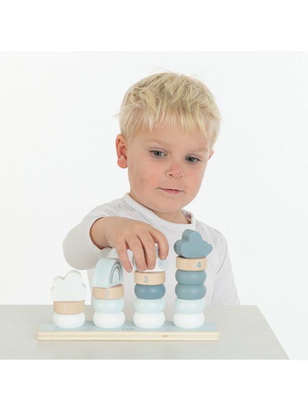 Kleine Stapelringen Blauw