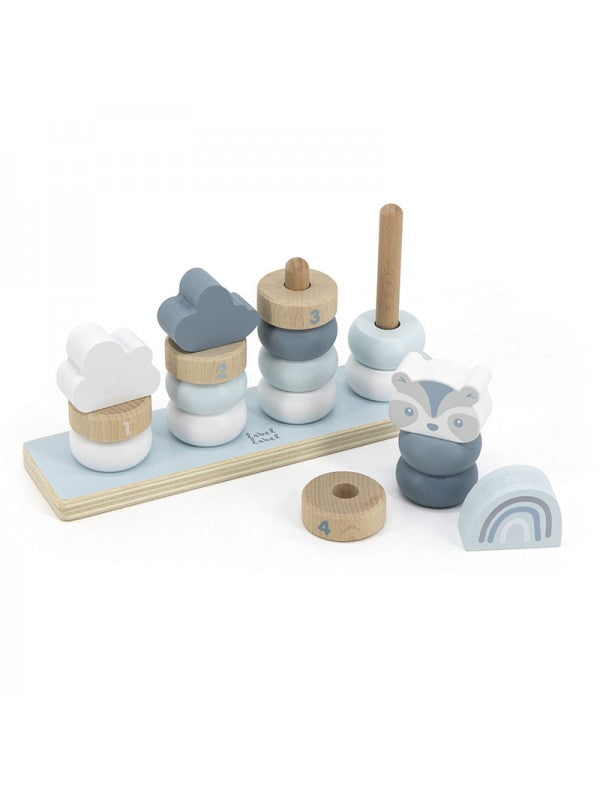 Kleine Stapelringen Blauw