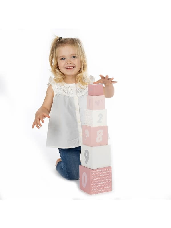 Stapelblokken Nummers Roze