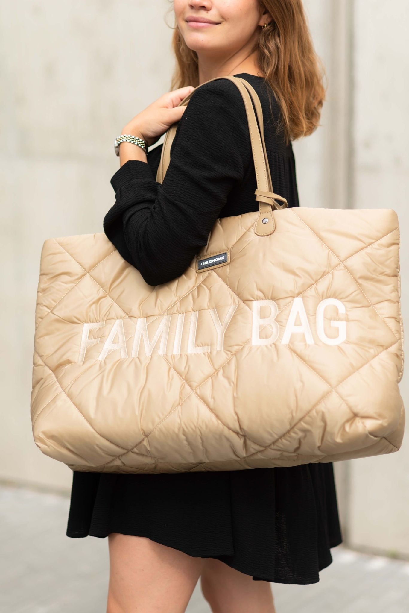 Family Bag Verzorgingstas - Gewatteerd - Beige