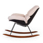 Rocking Schommelstoel Lounge - Zwart/Ecru