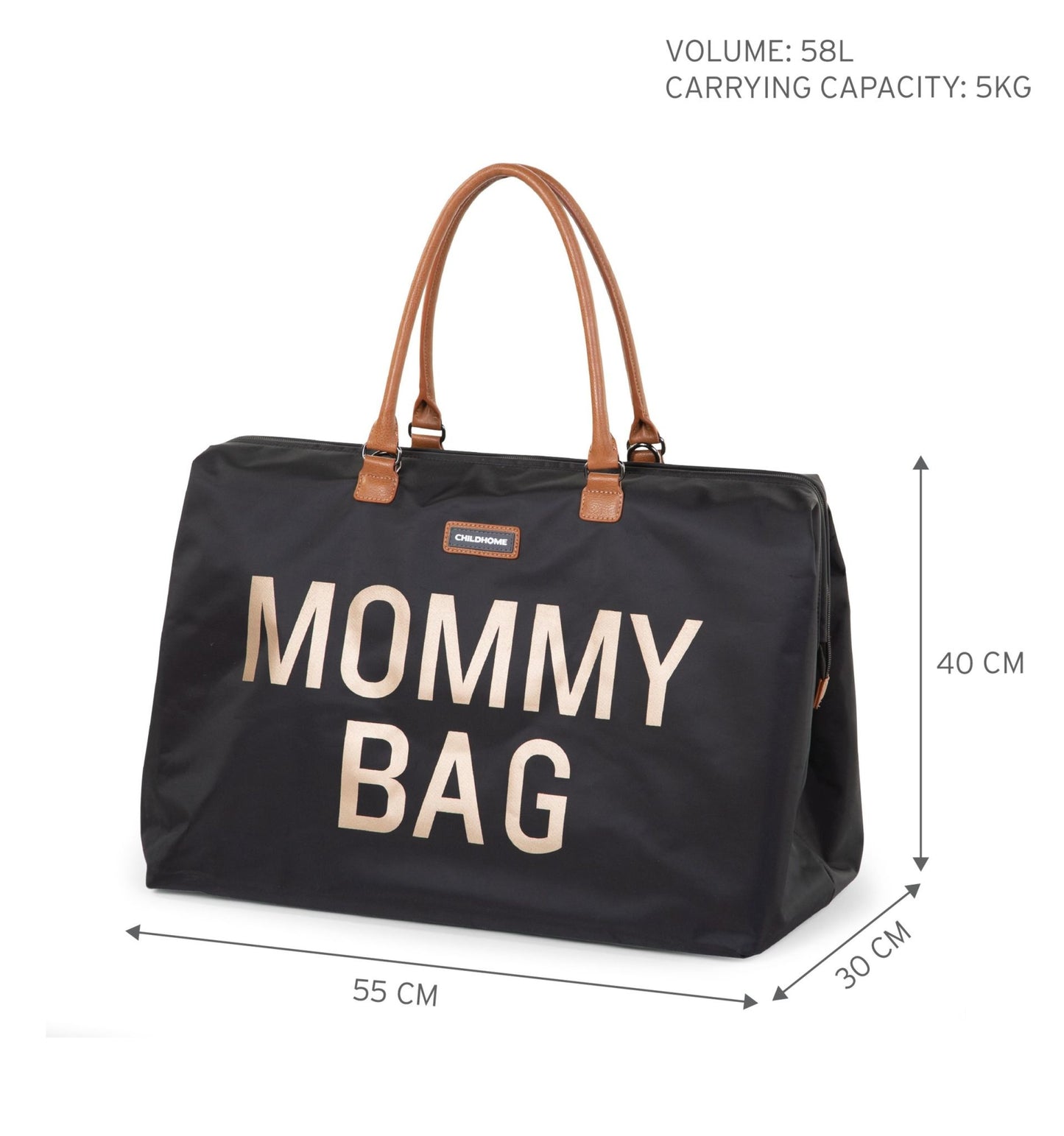 Mommy Bag Verzorgingstas - Zwart Goud