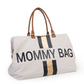 Mommy Bag Verzorgingstas - Ecru Strepen Zwart/Goud
