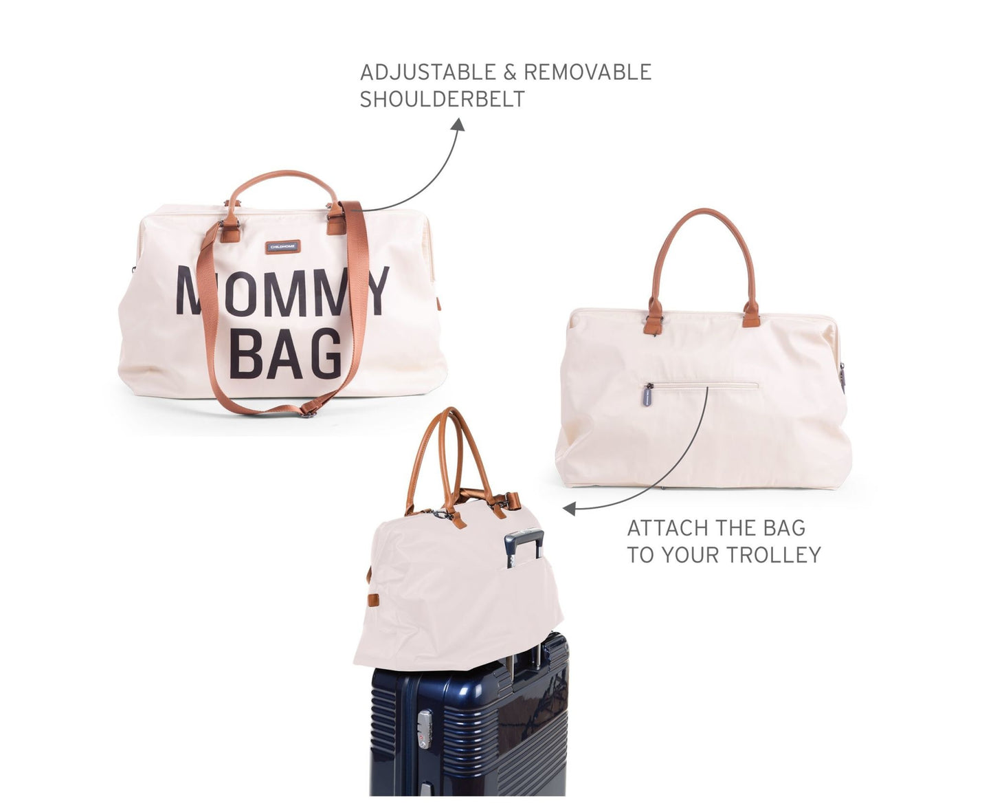 Mommy Bag Verzorgingstas - Ecru Zwart