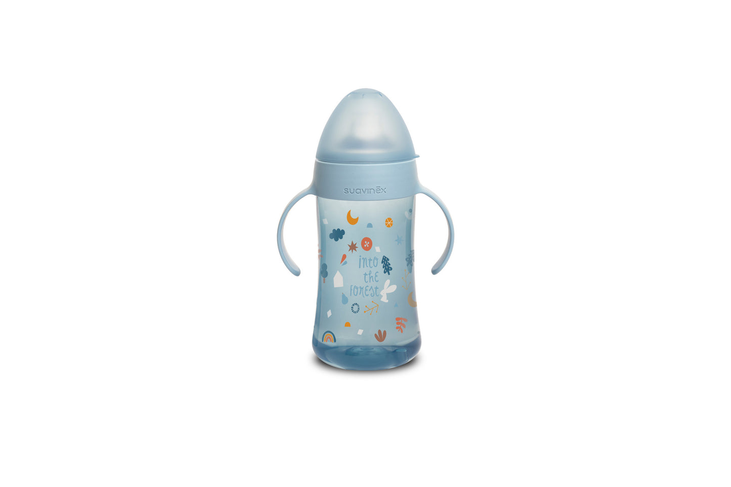 Suavinex - Feeding - Forest - Bottle Handles -Non Spill Spout 270ml - Blue
