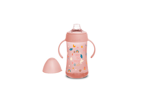 Suavinex - Feeding - Forest - Bottle Handles -Non Spill Spout 270ml - Pink