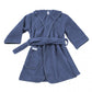 Badjas silk blauw