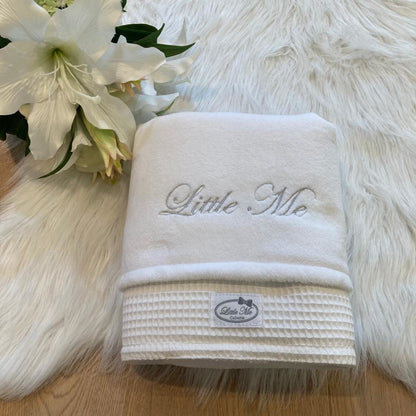 Warm Wafel Winterdekentje met naam | Gepersonaliseerde | Soft Cloud